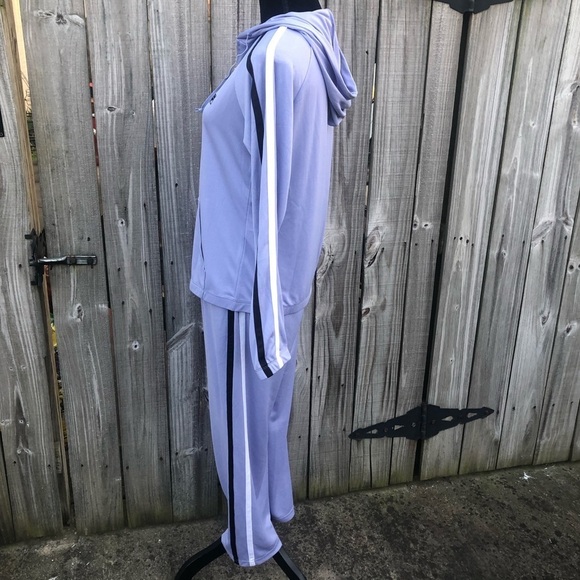Vintage Fila Y2K Set of Lavender Drawstring Pants & Full Zip Hoodie Jacket M - Picture 3 of 14
